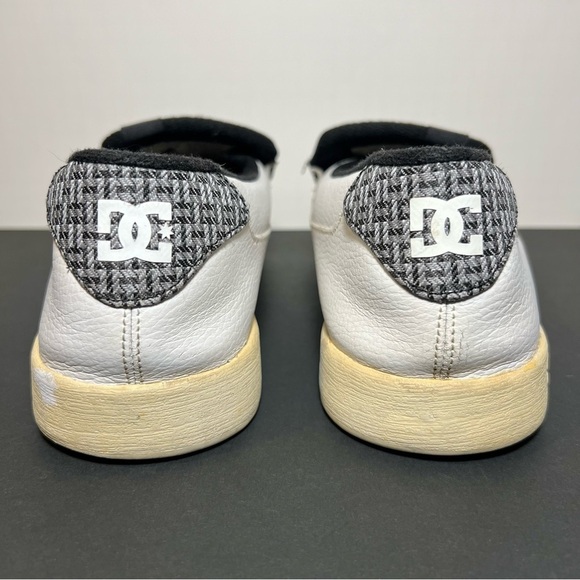 Mens DC Shoes Villain White Leather Slip On Shoes / Size 13 main image 4